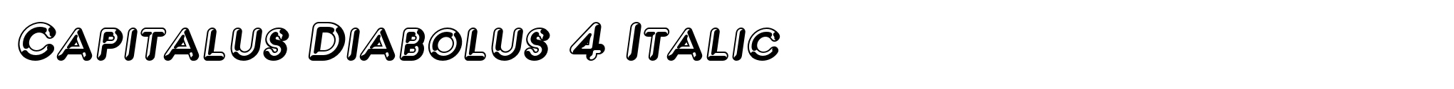 Capitalus Diabolus 4 Italic image